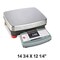 Digital Scale 14 3/4 x 12 1/4" Weighing Scale Precision for Accurate 150 lbs x .002 lb